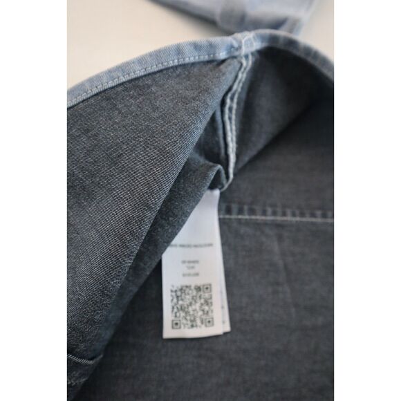 True Religion 207151R Women’s Sz M Blue Western Button-Up L/S Denim Shirt - Picture 8 of 11